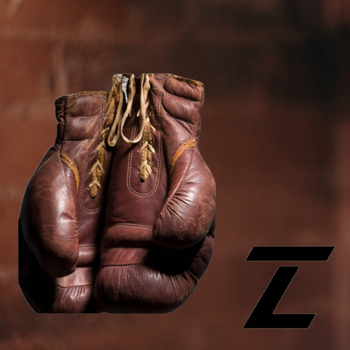 Vintage Brown leather boxing gloves Zaw Trading